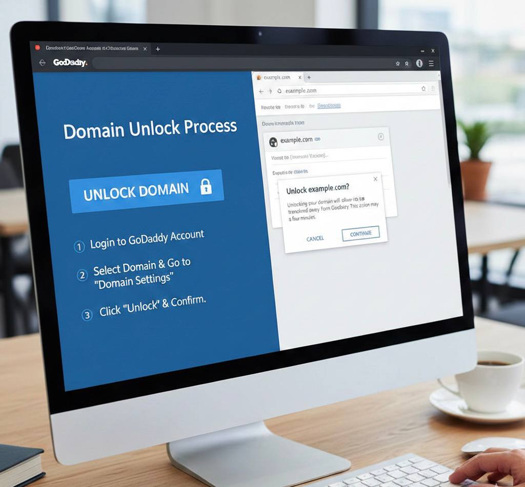 Unlock domain on GoDaddy account