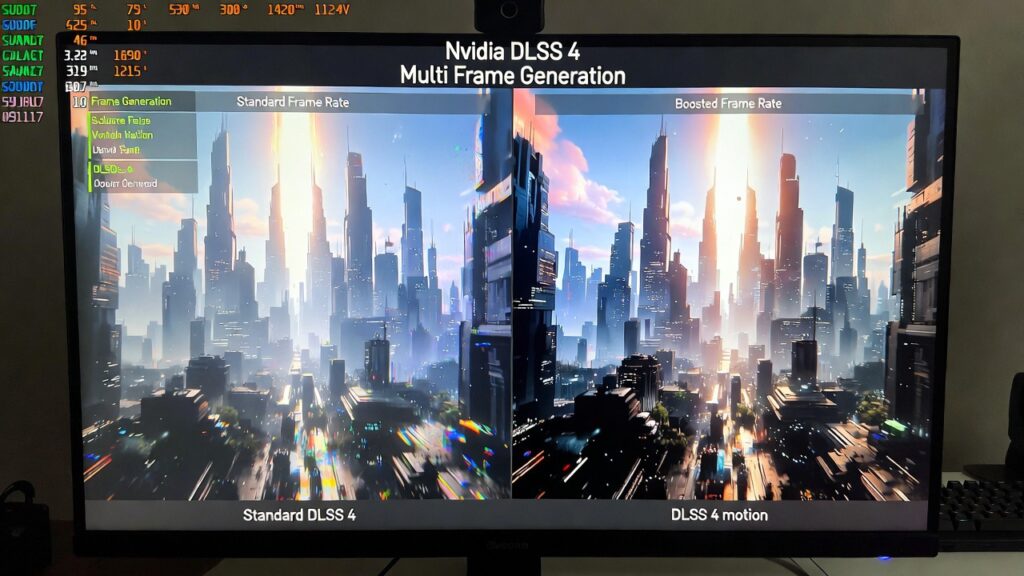 DLSS 4 Multi Frame Generation — the RTX 5060’s biggest advantage over older hardware.